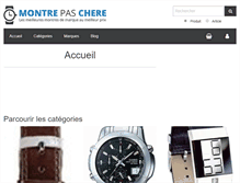 Tablet Screenshot of montre-pas-chere.com